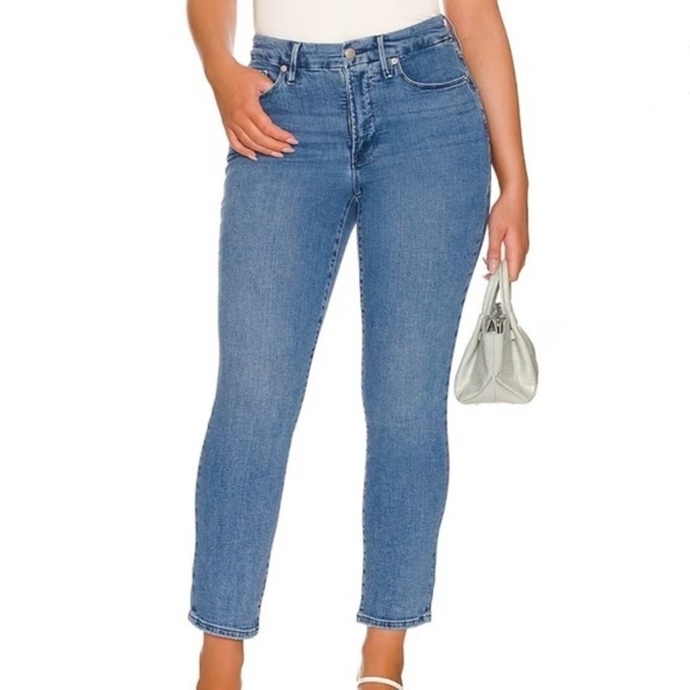 New Good American Good Legs Straight High Rise Size 24